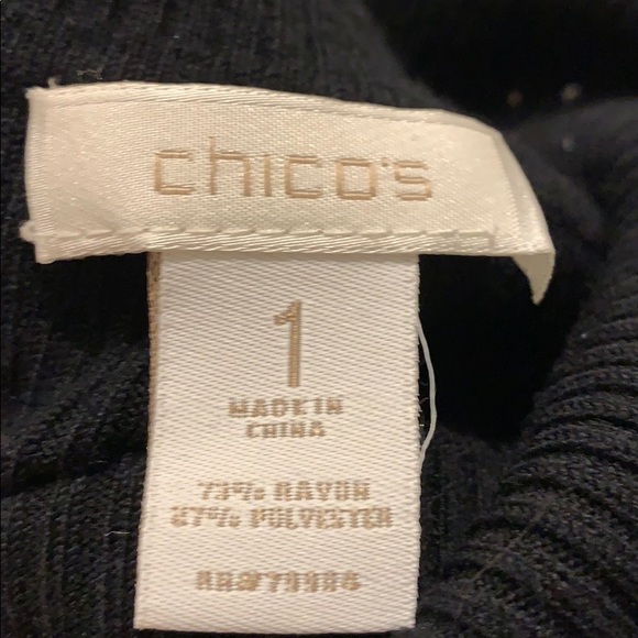 Chico’s black turtleneck - Picture 5 of 7